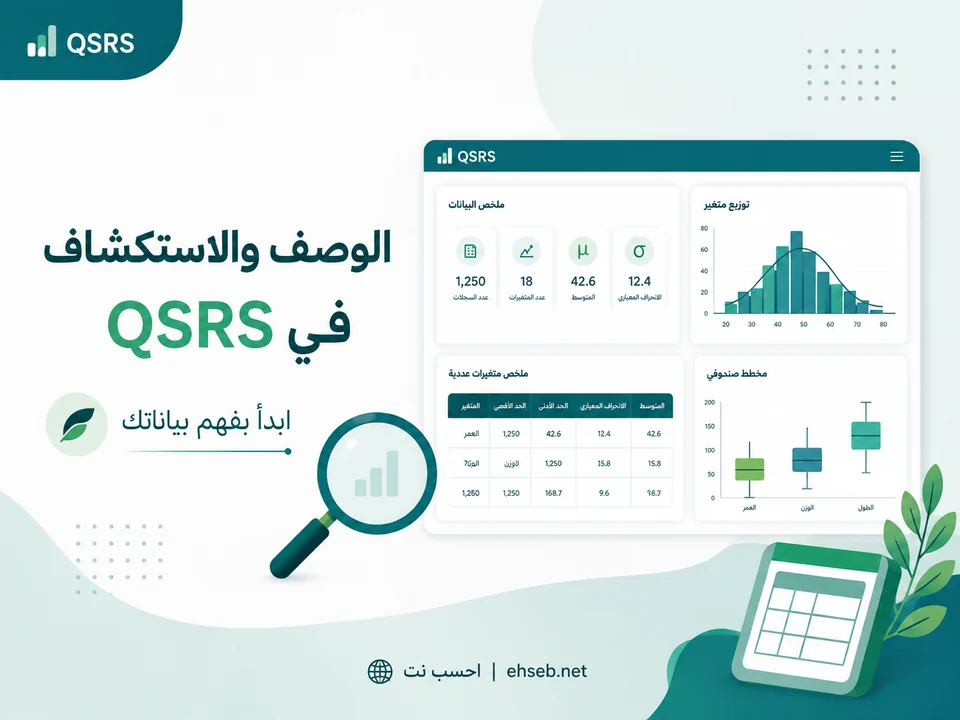 الوصف والاستكشاف في QSRS: ابدأ بفهم بياناتك قبل اختبار الفرضيات
