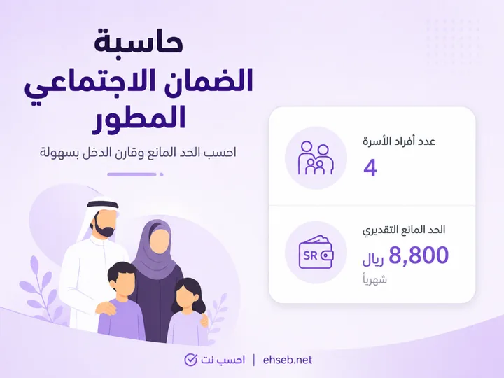 حاسبة الضمان الاجتماعي المطور